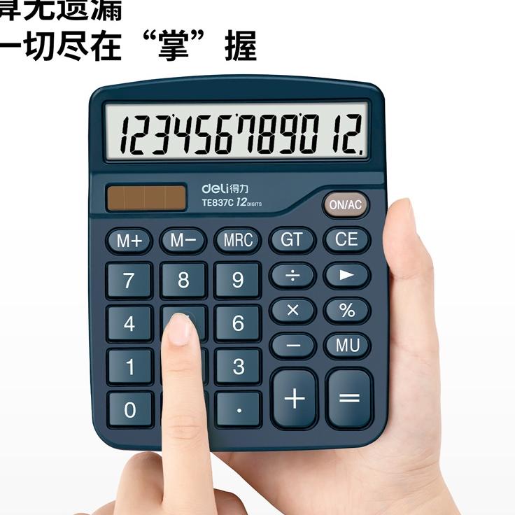 

Ayo Beli Deli Desktop Calculator / Kalkulator Meja 12 Digit Dual Power Layar LCD TE837C TR6'