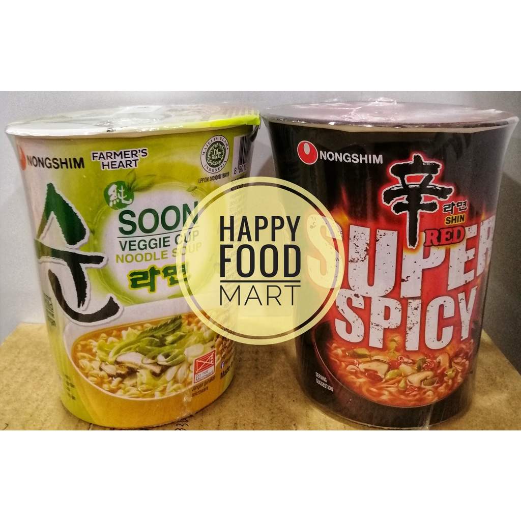 Jual Promo Nongshim Super Red Spicynong Shim Soon Veggie Cup Noodle Soupshin Red Ramenmie