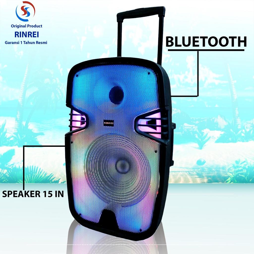 SPEAKER BLUETOOTH SPEAKER BASS 15 IN RINREI 8899D BONUS MIC