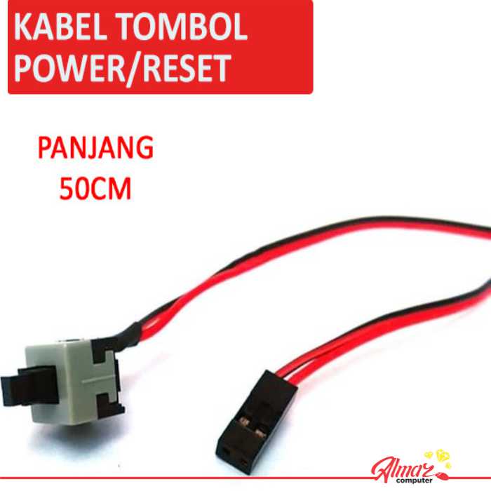 Kabel Tombol Power Atau Reset Switch Front Panel Komputer PC