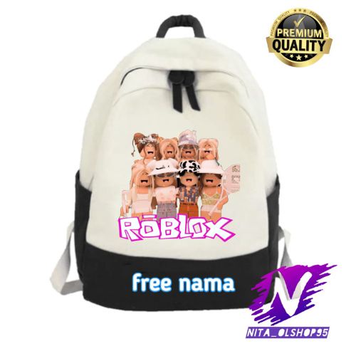 tas roblox tas ransel sekolah anak perempuan dan laki laki unisex