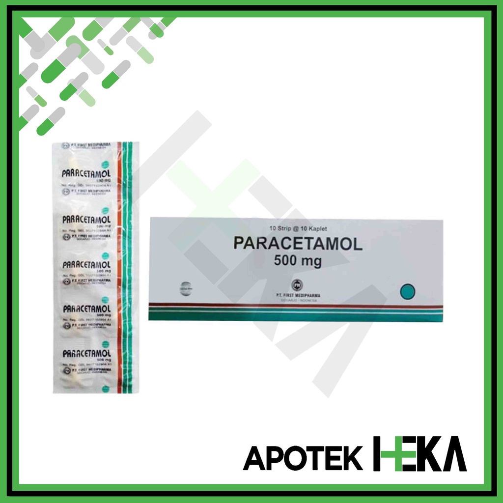 Paracetamol 500 mg First Medipharma Box isi 10x10 Tablet - Obat Demam (SEMARANG)