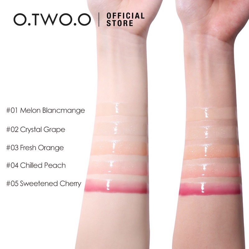 O.TWO.O Clear Crystal Berry Lip Gloss Lipstick MakeupLip Cream Long-lasting