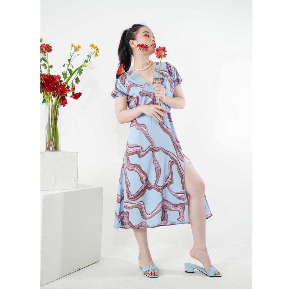 Dress Korea baju pantai By Vaneshawear (STOCK TERAKHIR TIDAK ADA RESTOCK)