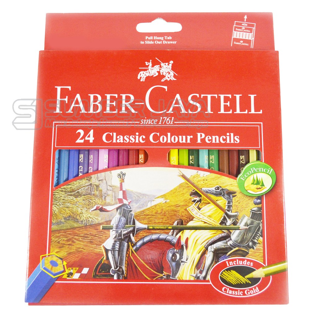 

Alat Gambar Melukis Faber Castell Pensil Warna Classic 24 Warna