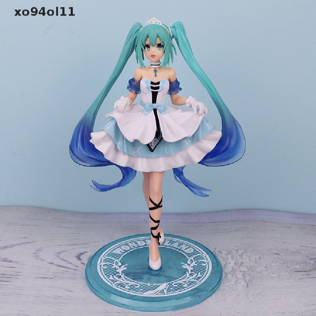 Patung Baju XO Anime Hatsune Miku Cute Kawaii Virtual Singer Miku Manga Statues Model OL