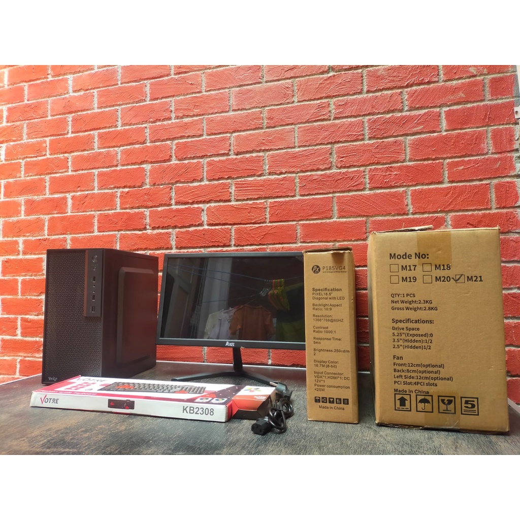 Komputer Fullset Core i3 BARU Ram Ddr3 4Gb Harddisk 500Gb LED 19&quot; Wide Siap Pakai