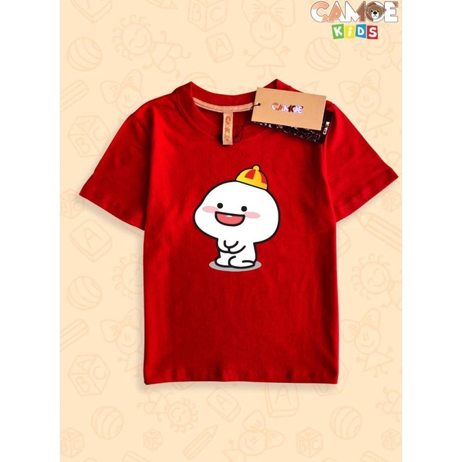 Kaos Baju Anak Kids Premium Si Pentol Sincia Imlek Happy Face Line