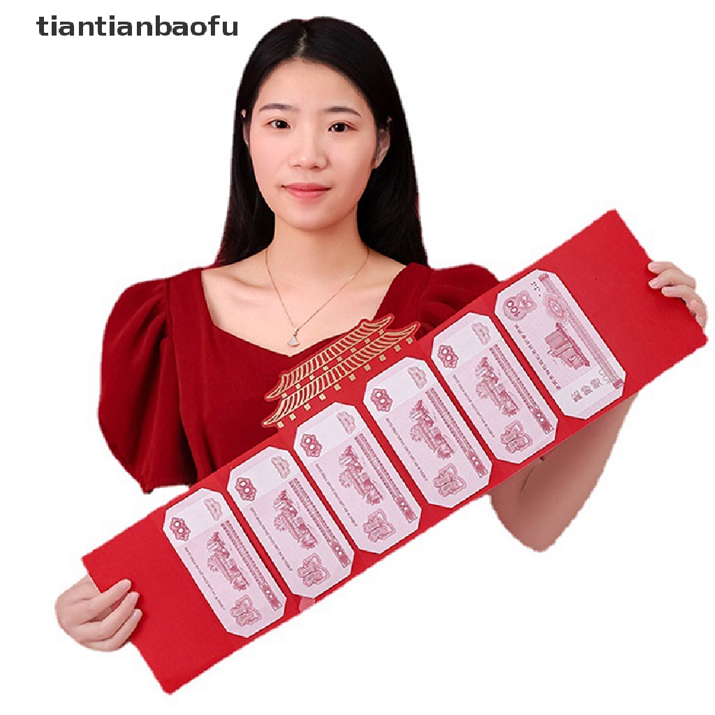 [tiantianbaofu] Amplop Merah Imlek 2023kantong Uang Festival Musim Semi Merah Packet Butik
