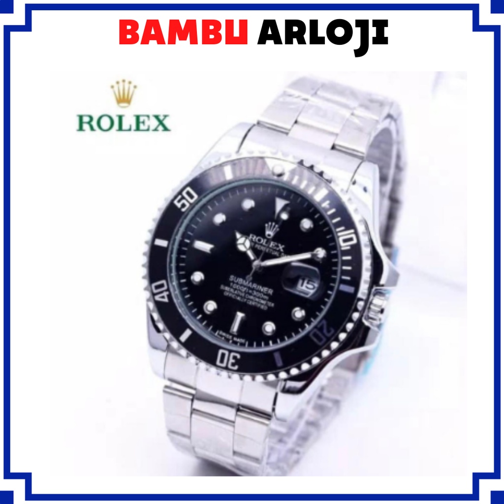 BAJ jam tangan FASHION elegan pria Rolex submariner model abadi // RX015