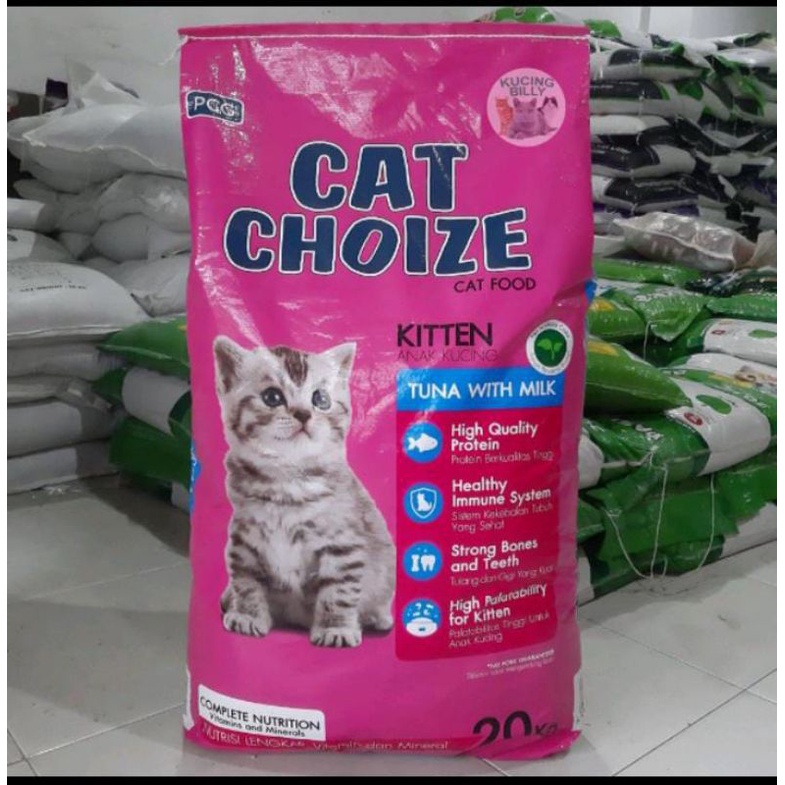 Makanan Kucing Cat Choize Kitten Tuna 20kg (Go-jek Only) promo price - dryfood makanan kering kucing anakan