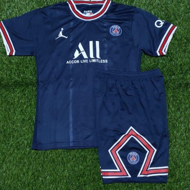 ADI3-9KRA9 Jersey Baju Bola Pria PSG Home 2021/2022 Jersey + Celana New - Grade Ori ❉
