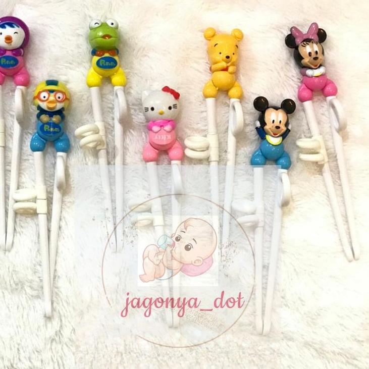 "SDM.10De22н" Sumpit Training Anak Karakter HelloKitty Pooh Krong Petty Pororo Mickey mouse