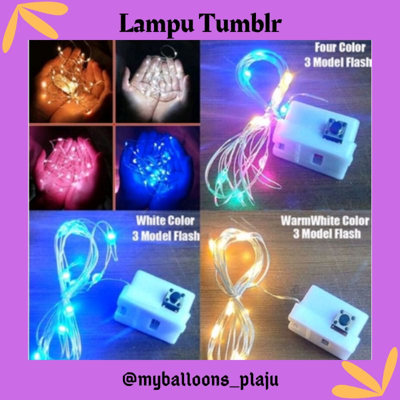 Jual Lampu Tumblr Kawat Lampu Tumblr Hias Panjang Meter Shopee