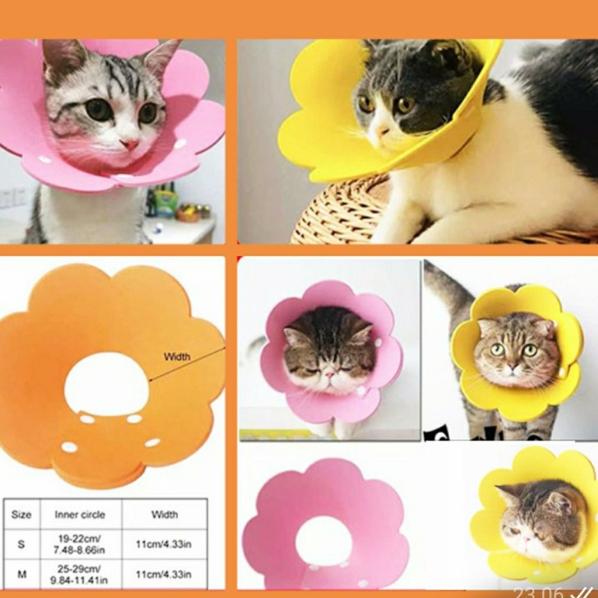 Lingkaran Corong Penutup Leher/Kepala Anti Bite/Pet Collar Cone Anjing Kucing Pet Protector Cover FEZONE