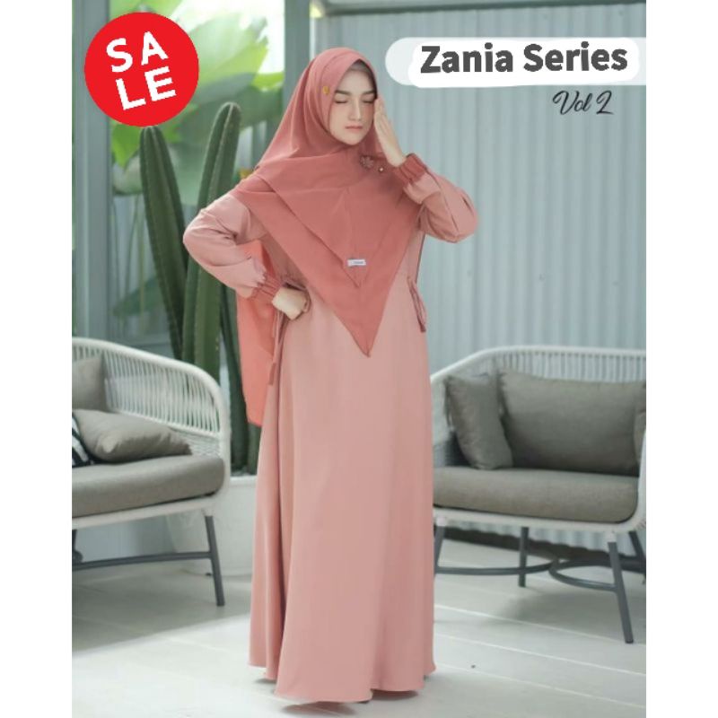 ZANIA SYARI - Baju Gamis Busui Dress Wanita Fashion Muslim Ukuran S M L XL XXL 3XL 4XL Jumbo Untuk A