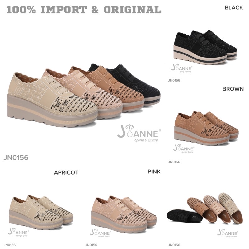 RESTOCK! [ORIGINAL] JOANNE Wedges Shoes Sepatu Wanita #JN0156