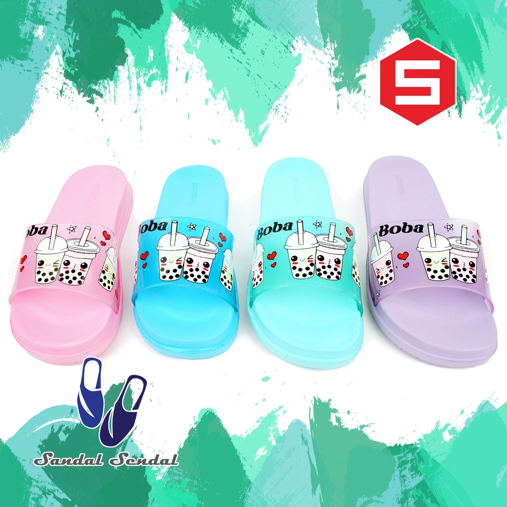 Sandal Selop Karet Wanita Skyrubble SL 404 WRN - sandal slip on TG