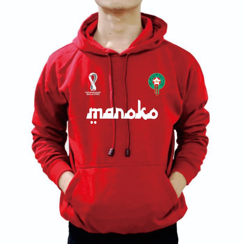 Hoodie Timnas Maroko Edisi Piala Dunia 2022 (ready 2xl)