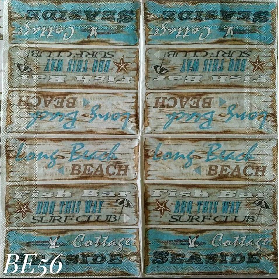 

Napkin Euro Beach BE56/ Tissue Decoupage