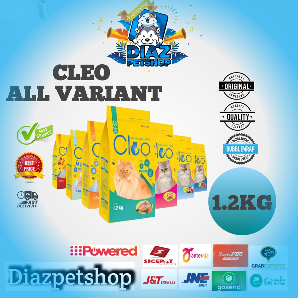 SPECIAL PRICE // CLEO 1.2KG DRY CAT FOOD ALL VARIAN