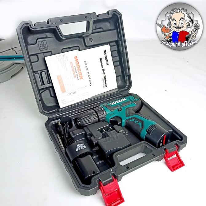 OM037 Bor Baterai MODERN 12V Cas Cordless M-12V 2 Batrai