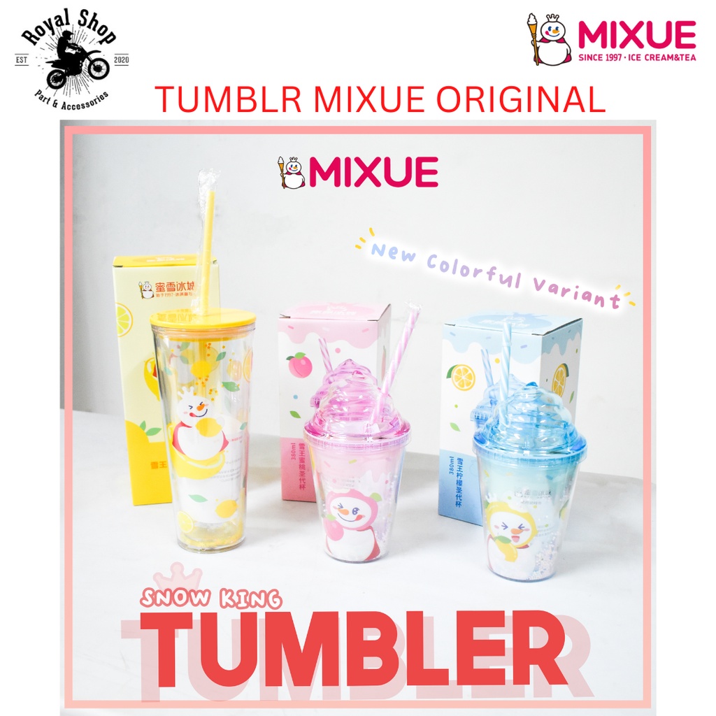 Tumblr Botol Minum MIXUE Warna Tumbler Tempat Minum Limited Edition