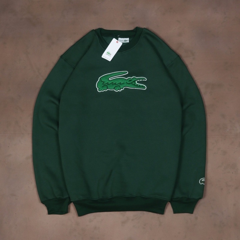 Crewneck Lacoste Logo Bordir Fulltag