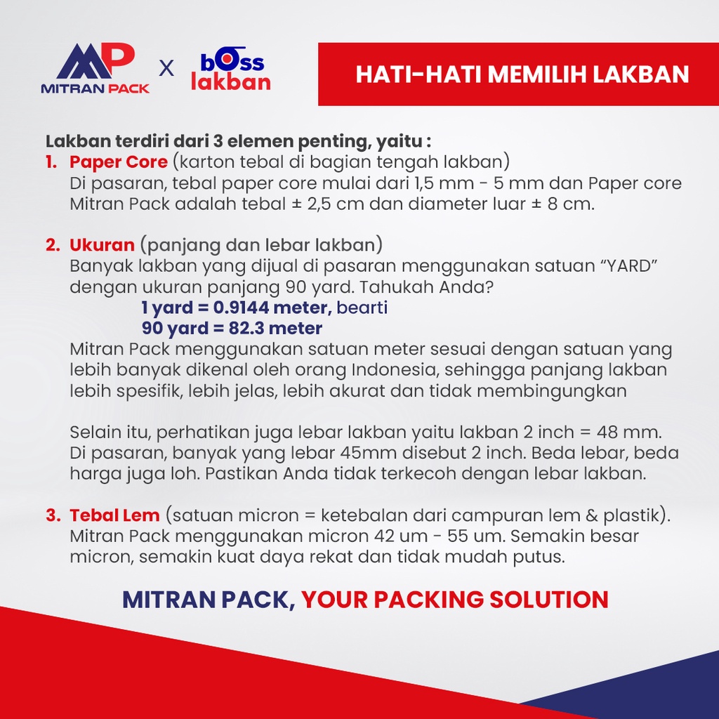 

(GJ) Lakban Bening / Coklat 45 mm x 90 meter / 100 yard ekonomis RB9