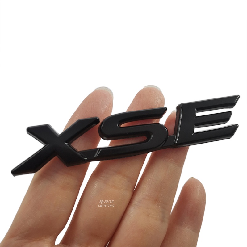 1x Metal XSE Letter Auto Car Rear Trunk Decorative Emblem Badge Stiker Decal Untuk TOYOTA HIGHLANDER XSE