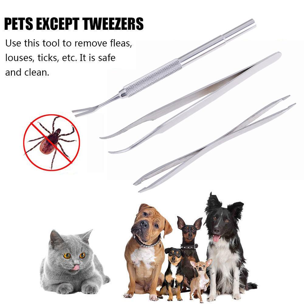 [Elegan] Klip Kutu Anjing Cat Remover Perawatan Kutu Puppy Tweezer