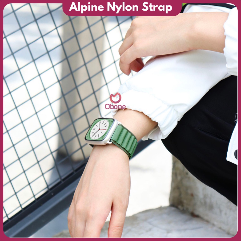 Alpine Loop Nylon Tali Strap for iwatch 3 4 5 6 7 8 Ultra watch7 S20/DT No 1/YS8 Ultra/HW/IWO Breathable Tali Jam Tangan Model Terbaru strap iwatch 49mm 45mm 44mm 42mm 38mm 40mm 41mm