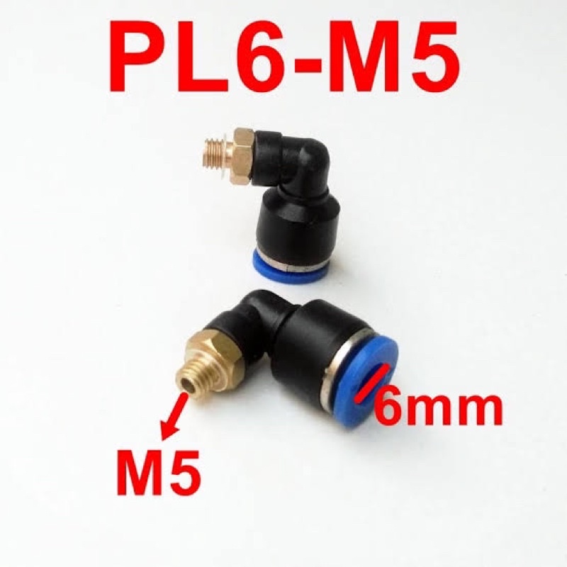 Fitting Pneumatic PL 6-M5 / 6mm - M5