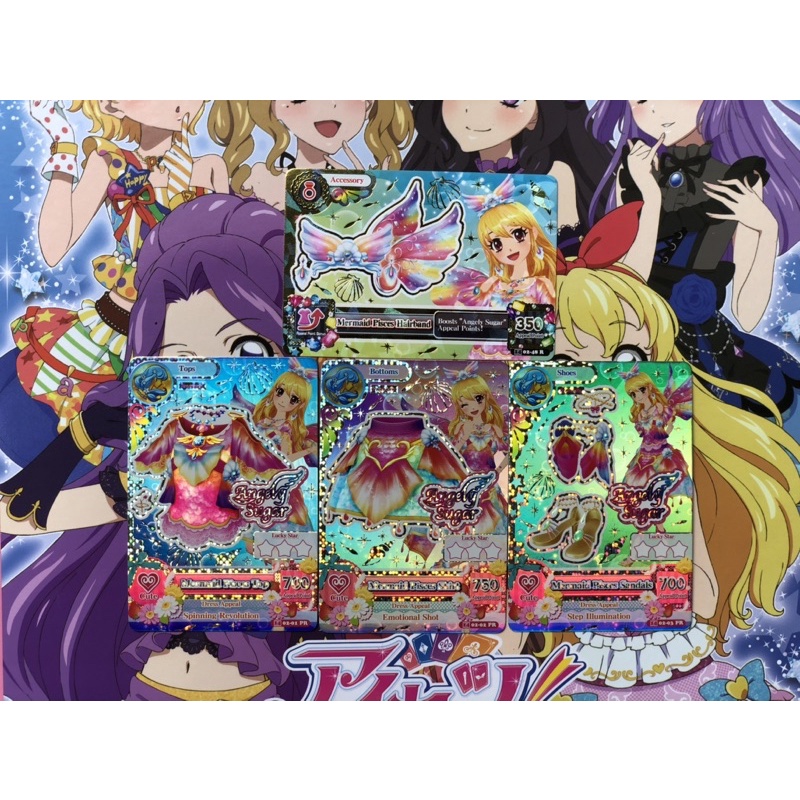 Kartu Aikatsu Premium Mermaid Pisces Set Indonesia Asli Zodiak Consellation Ichigo Hoshimiya Fullset