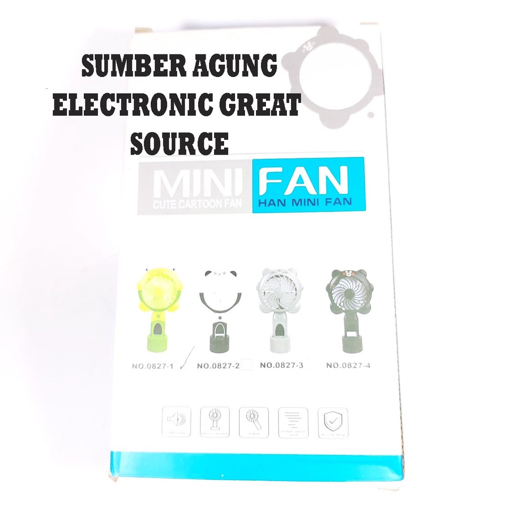 Mini Fan Kaca Cermin Kecil Cute Cartoon 0827 Fan Jiajun Toys Kipas Portable