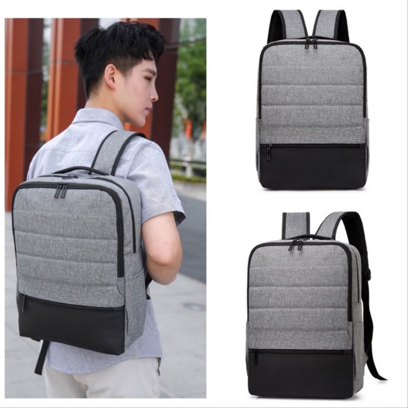 Tas Ransel Laptop Backpack Korea Import Pria Wanita 15