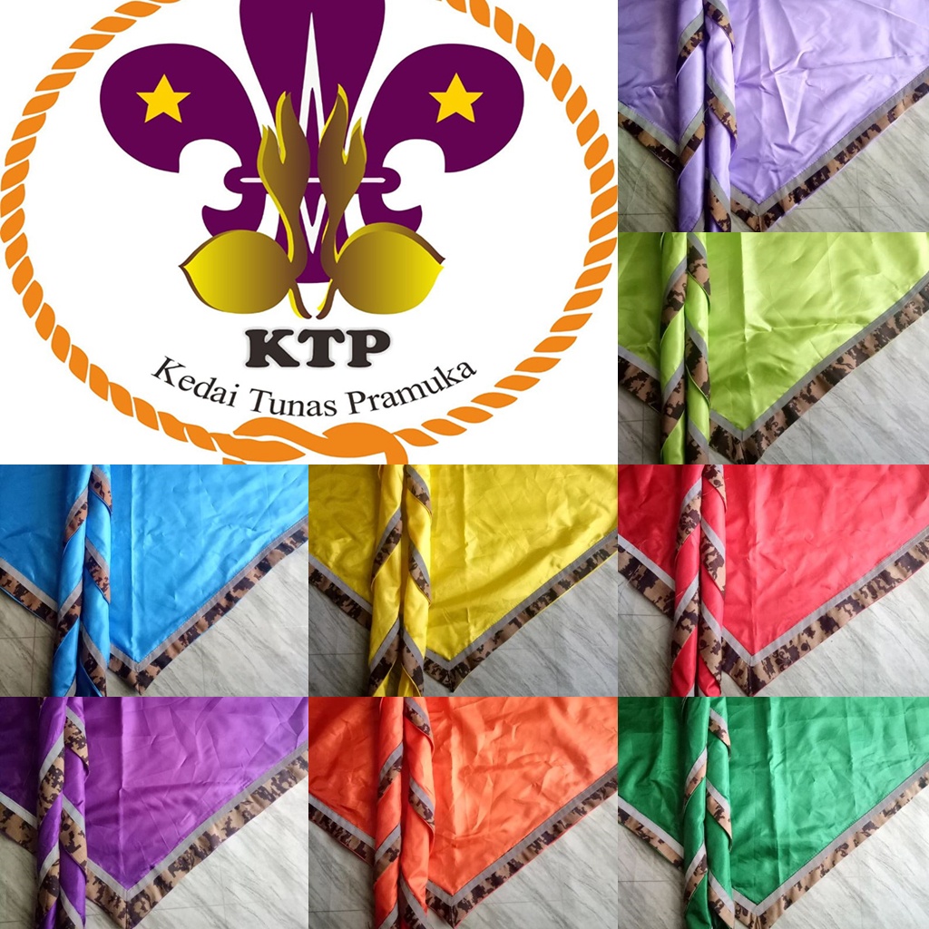 Scarf Pramuka Pita Loreng dan Bercahaya Scraf Sleyer Slayer Pramuka Pita Loreng dan Pita Bercahaya