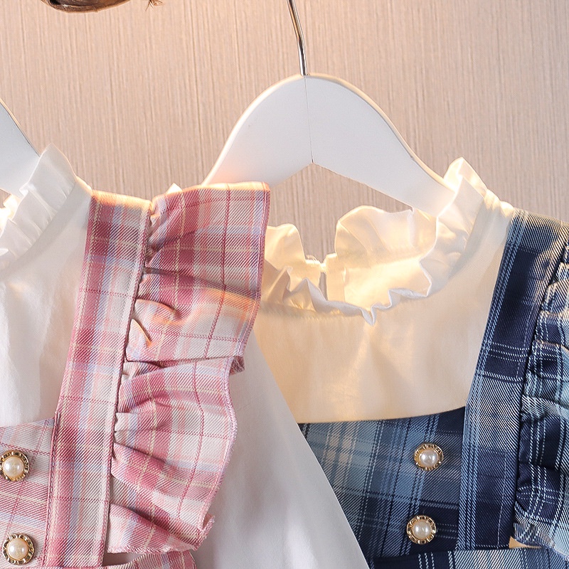 DR7, 0-4Tahun Dress Gaun Bayi Anak Perempuan Overall 2in1 Clara Vic