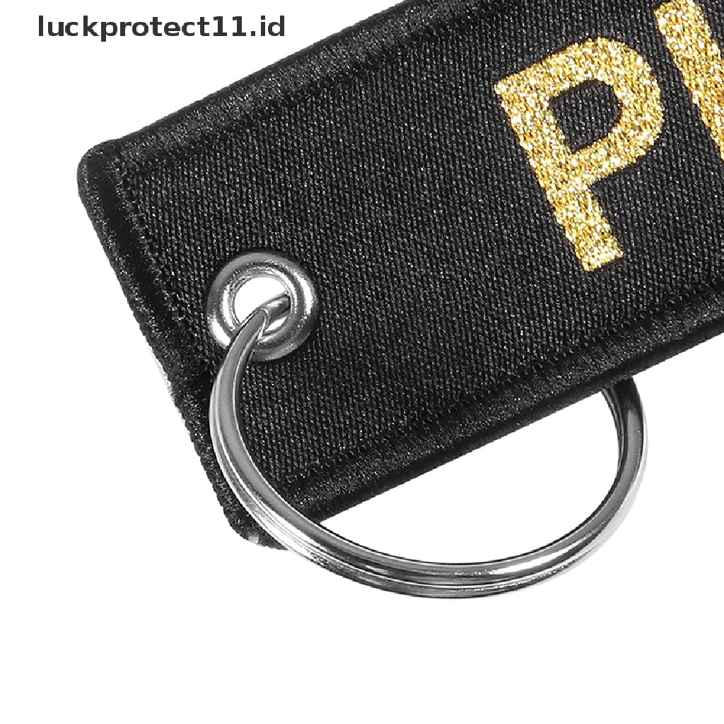 /Fashion Hot//// Gantungan Kunci Perhiasan Bordir Co-Pilot Key Chain Untuk Hadiah Penerbangan Luggage Tag.