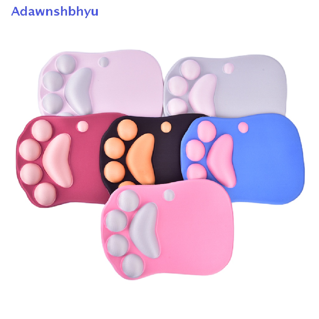 Adhyu Motif Kaki Kucing Silicone Gel Mouse Mat Soft Wrist Pad Sandaran Tangan Wrist Cushion ID