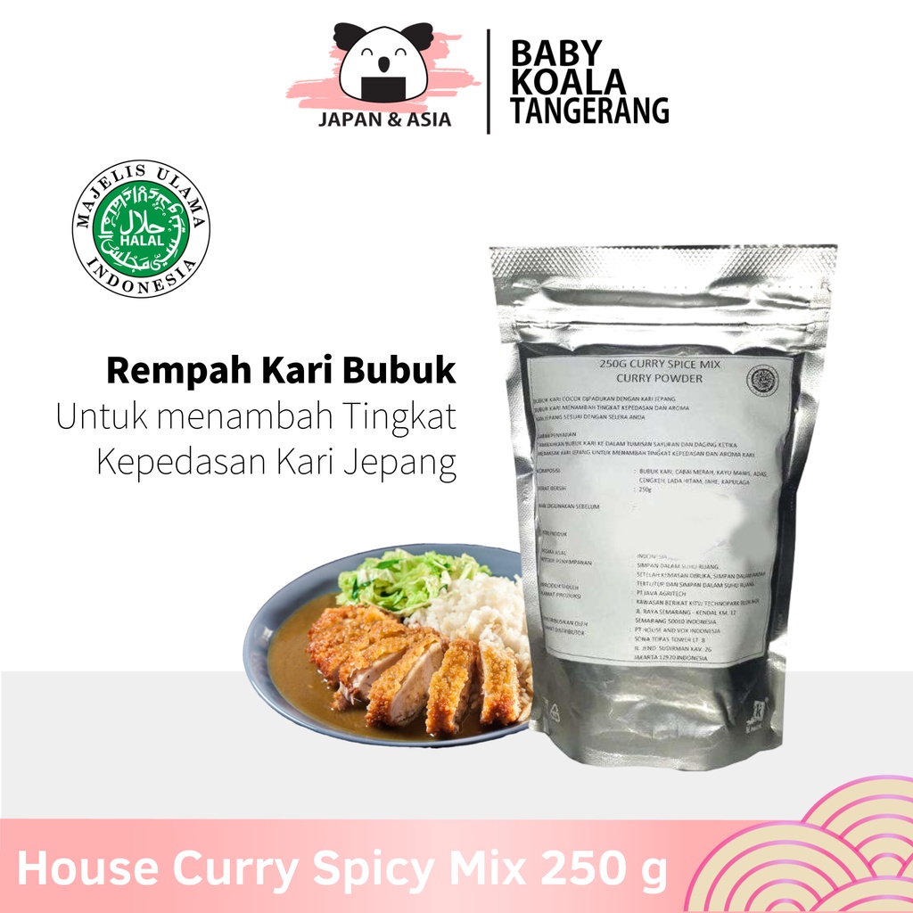 

HOUSE Japan Curry Spicy Mix Rempah Kari 250 g Halal │ Bubuk Kare Jepang Lokal.