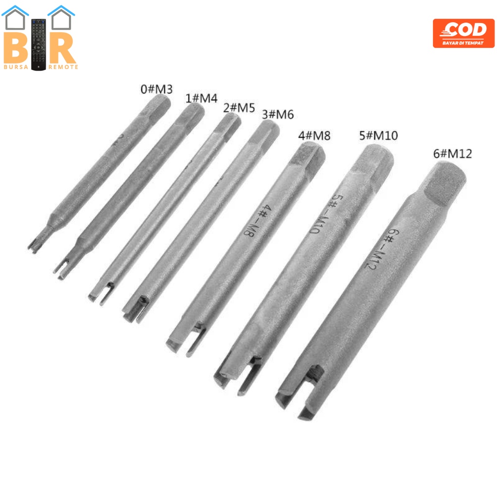 Screw Tap Extractor Remover Baut Sekrup Alat Penghapusan Remover Tools Drill Bit With 3/4 Claw Metric M3-M12