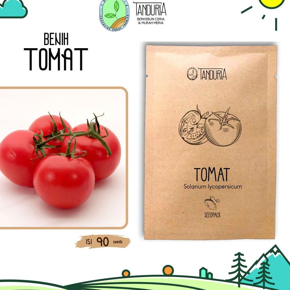 ORIGINAL% TANDURIA - Benih Tomat Sayur Super Bibit Biji Sayur Sayuran Buah Besar Daging Dataran Rend