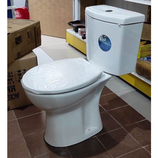 KLOSET TOILET DUDUK VOLK 662R SIPHONIC WHITE COMPLETE SET