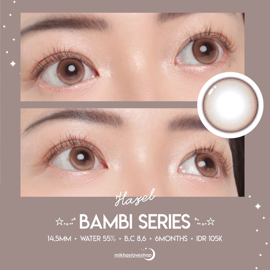MIKHAYLOVESHOP Softlens Bambi Hazel | Kittykawaii