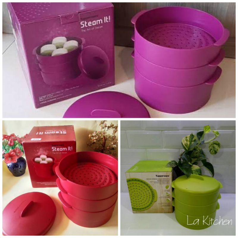 tupperware steamit 3 layer kukusan steam it