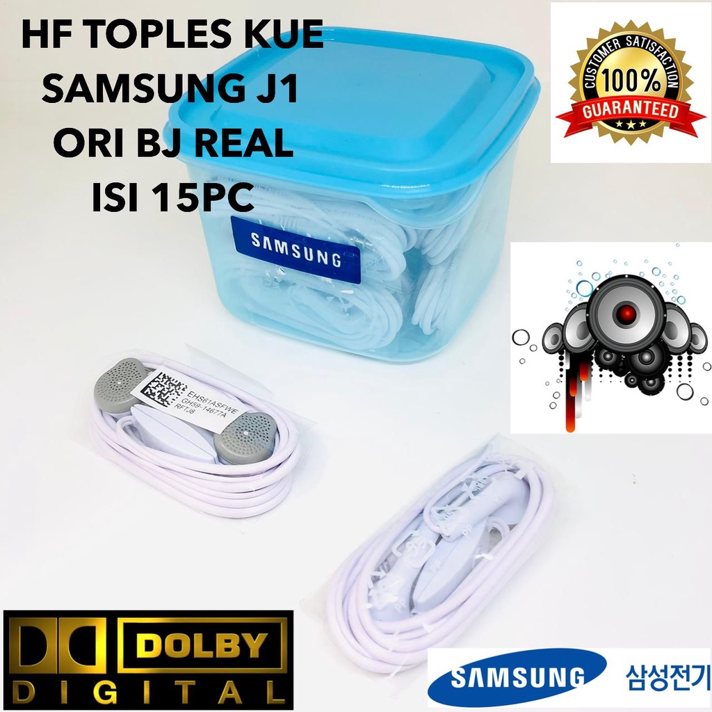 1TOPLES 15PCS Headset Earphone Samsung J1 Ace 2015 2016 J2 J3 J5 J7 2015 2016 Prime J4 J6 J8 Plus BY.SULTAN