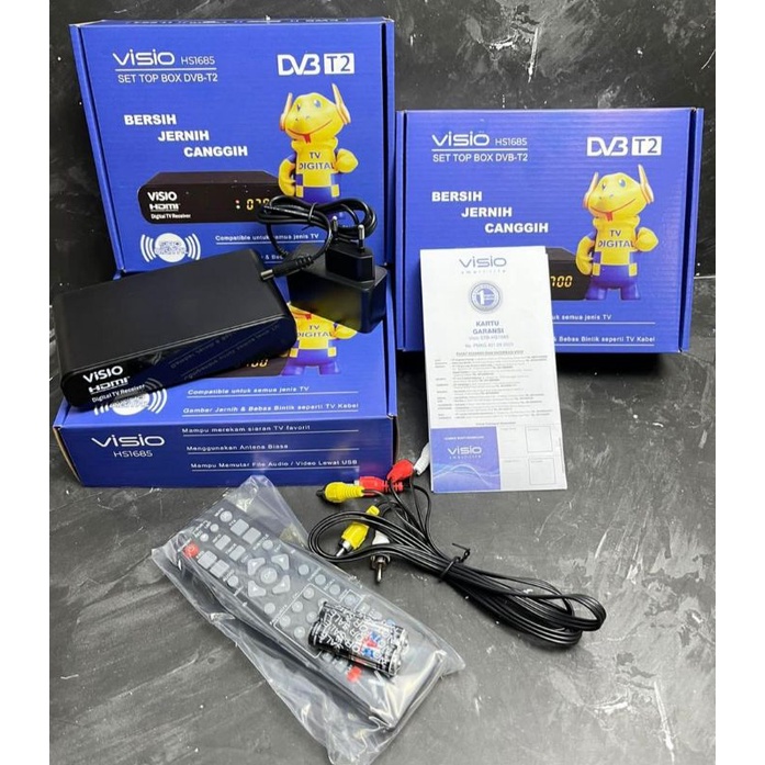 SET TOP BOX VISIO HS1685 DVBT2 Original  - GARANSI RESMI