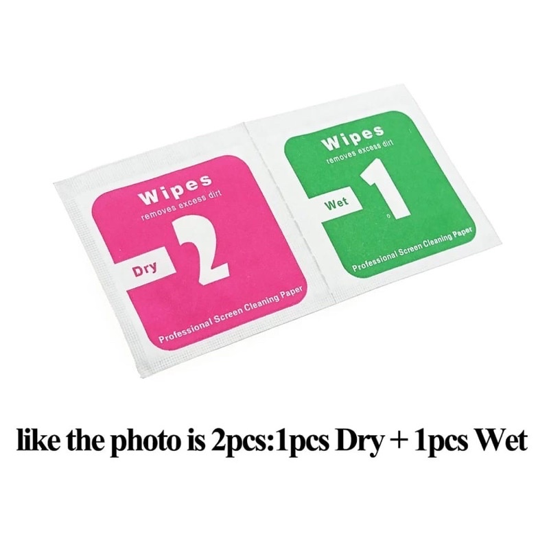 TISU TEMPERED GLASS BASAH DAN KERING PEMBERSIH LAYAR HP DAN KAMERA HP