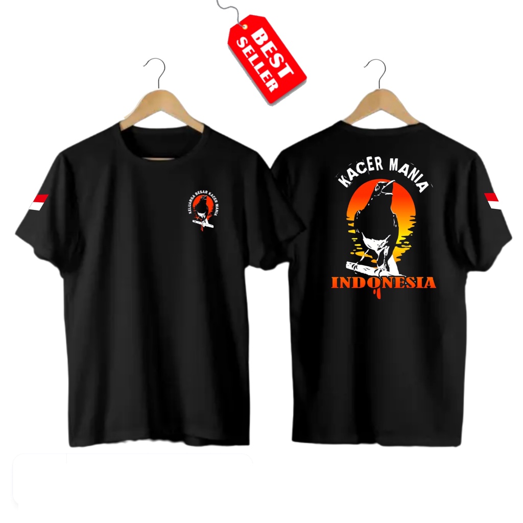 Baju Kaos Burung Kacer Mania Lengan Pendek